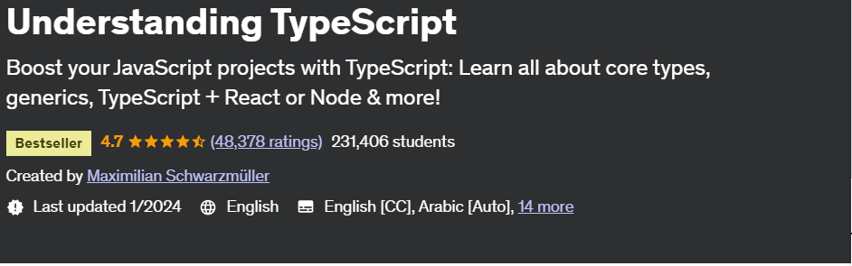 Best Typescript Courses